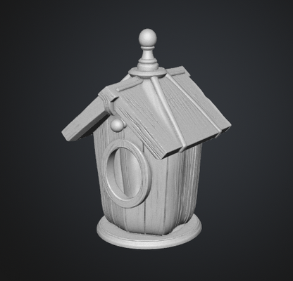 Decorative Birdhouse: STL GLB