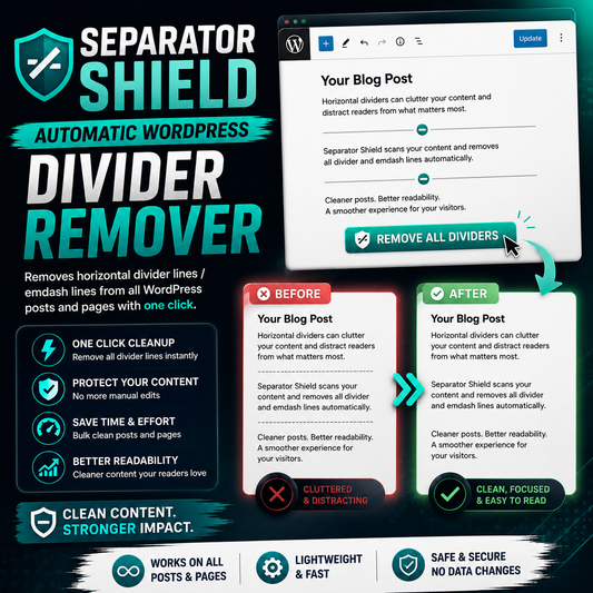 Separator Shield | Remove AI Divider Lines in WordPress