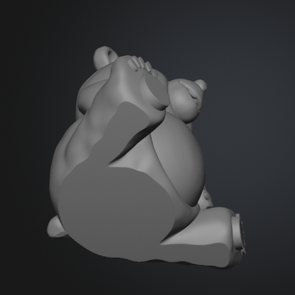 Sitting teddy bear STL