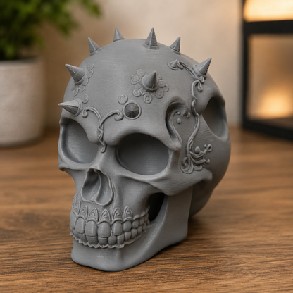 Spiked gothic skull STL