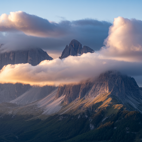 Storm Clouds Over Mountains Time-Lapse – 6s Cinematic Stock Video