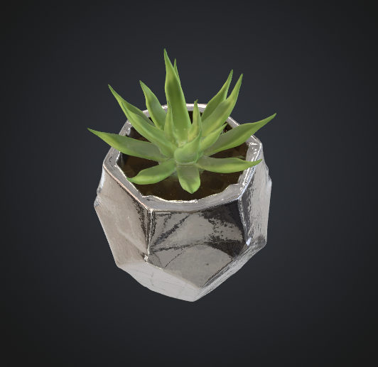 Succulent planter OBJ file