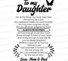 To My Daughter Sign SVG PNG PDF – Inspirational Printable Design