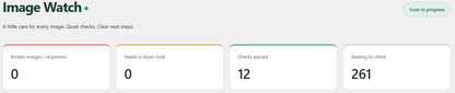 WordPress image scan report