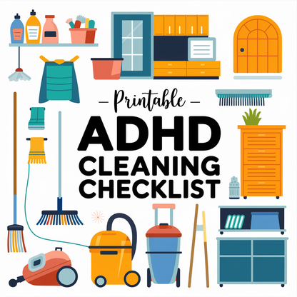 ADHD Cleaning Checklist – Printable Daily & Weekly Cleaning Plan

