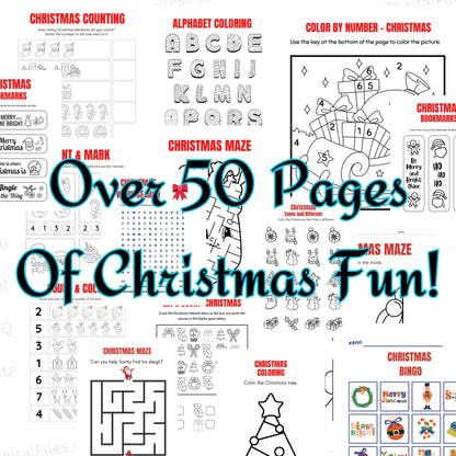 Kids Christmas activity sheets printable for holiday fun
