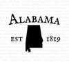 Alabama state silhouette SVG and PNG digital download