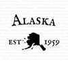 High-quality Alaska state shape SVG and PNG files