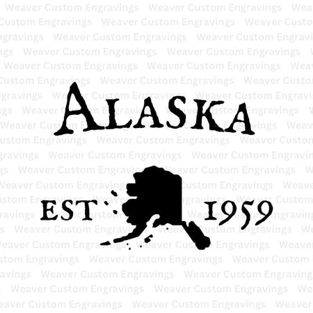 High-quality Alaska state shape SVG and PNG files