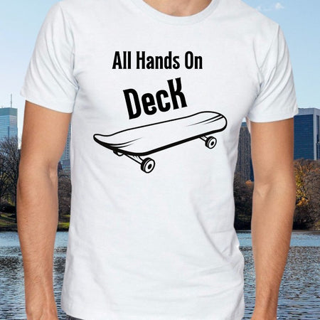 All Hands on Deck skateboarding digital design