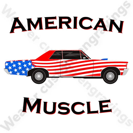 American Muscle car digital design download