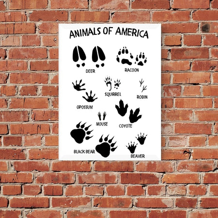 Nature print for nursery and kids' room decor