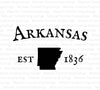 Arkansas state silhouette digital download