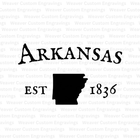 Arkansas state silhouette digital download