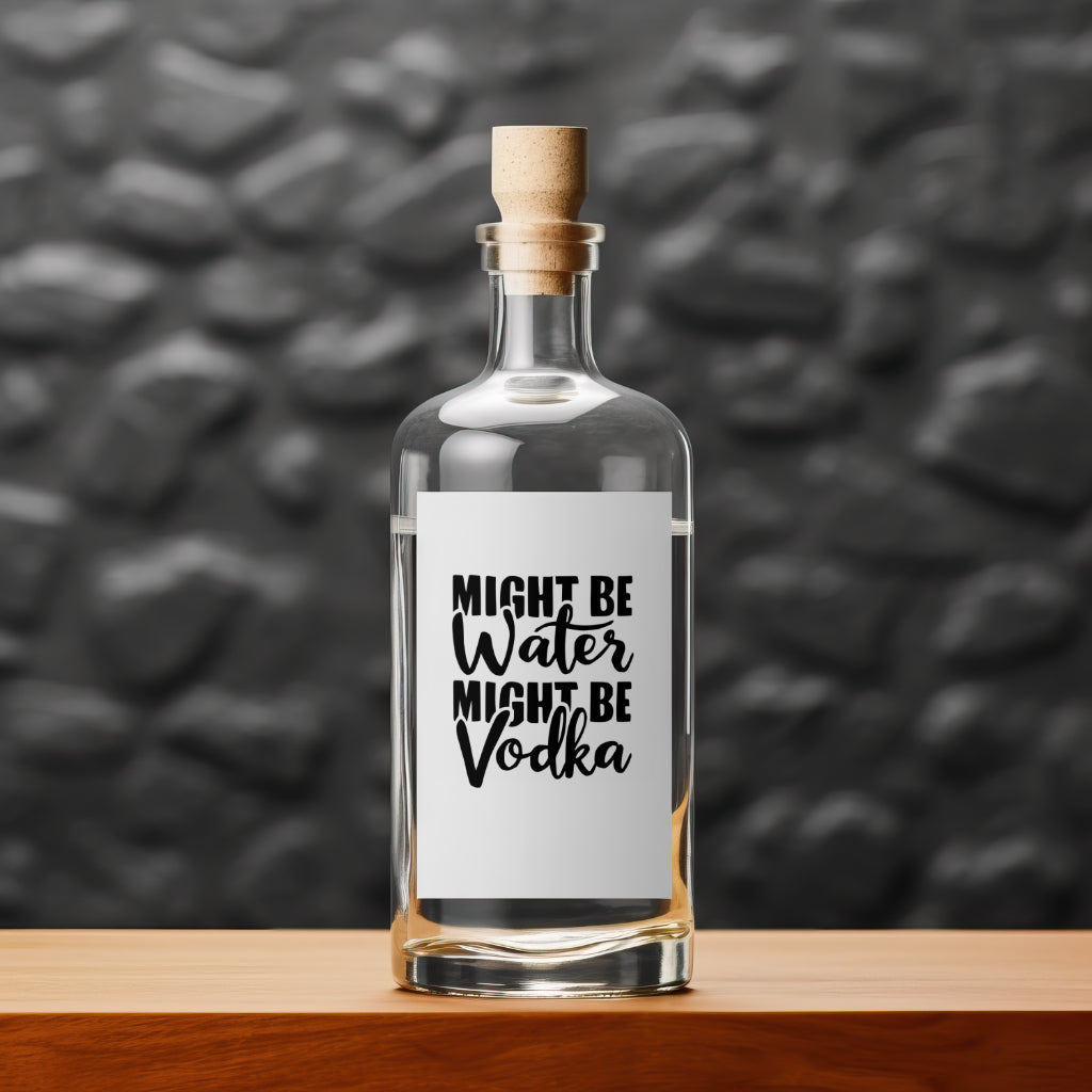 "Funny quote design for water bottles and party favors."