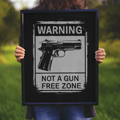 Firearm Warning Sign: PNG JPEG SVG