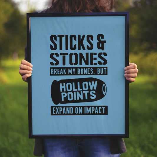 "PNG graphic of bullet with impact expansion text."