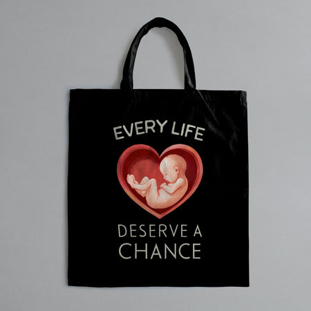 "Every Life Deserves a Chance" pro-life advocacy graphic in JPEG and PNG.