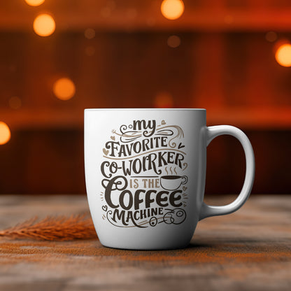 Playful coffee machine tribute design PNG with transparent background.