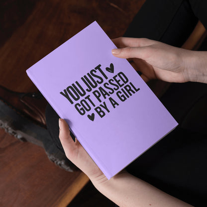 "Empowering car sticker typography for women drivers."