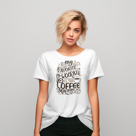 Creative and colorful coffee lover's graphic for apparel and mugs.