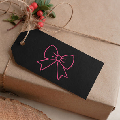 "Soft pink bow graphic PNG for transparent layering."