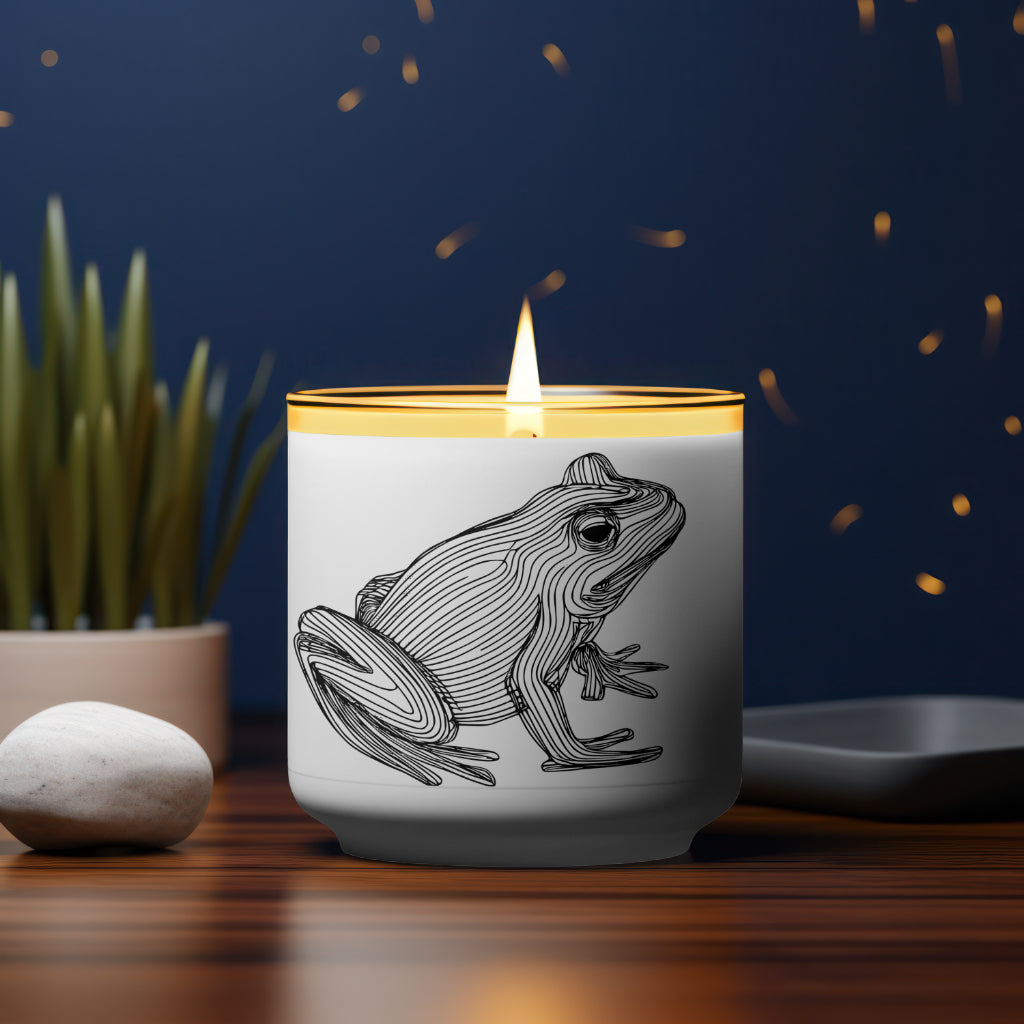 Black SVG of a frog silhouette, perfect for adding a touch of charm to digital designs.