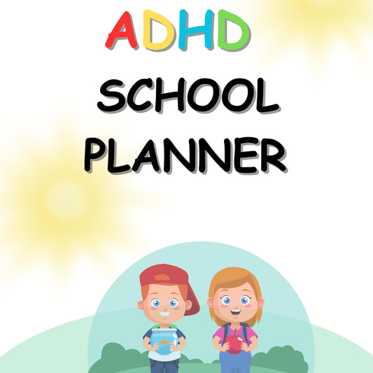 Printable ADHD student planner for organization
