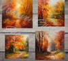 Printable autumn oil painting art