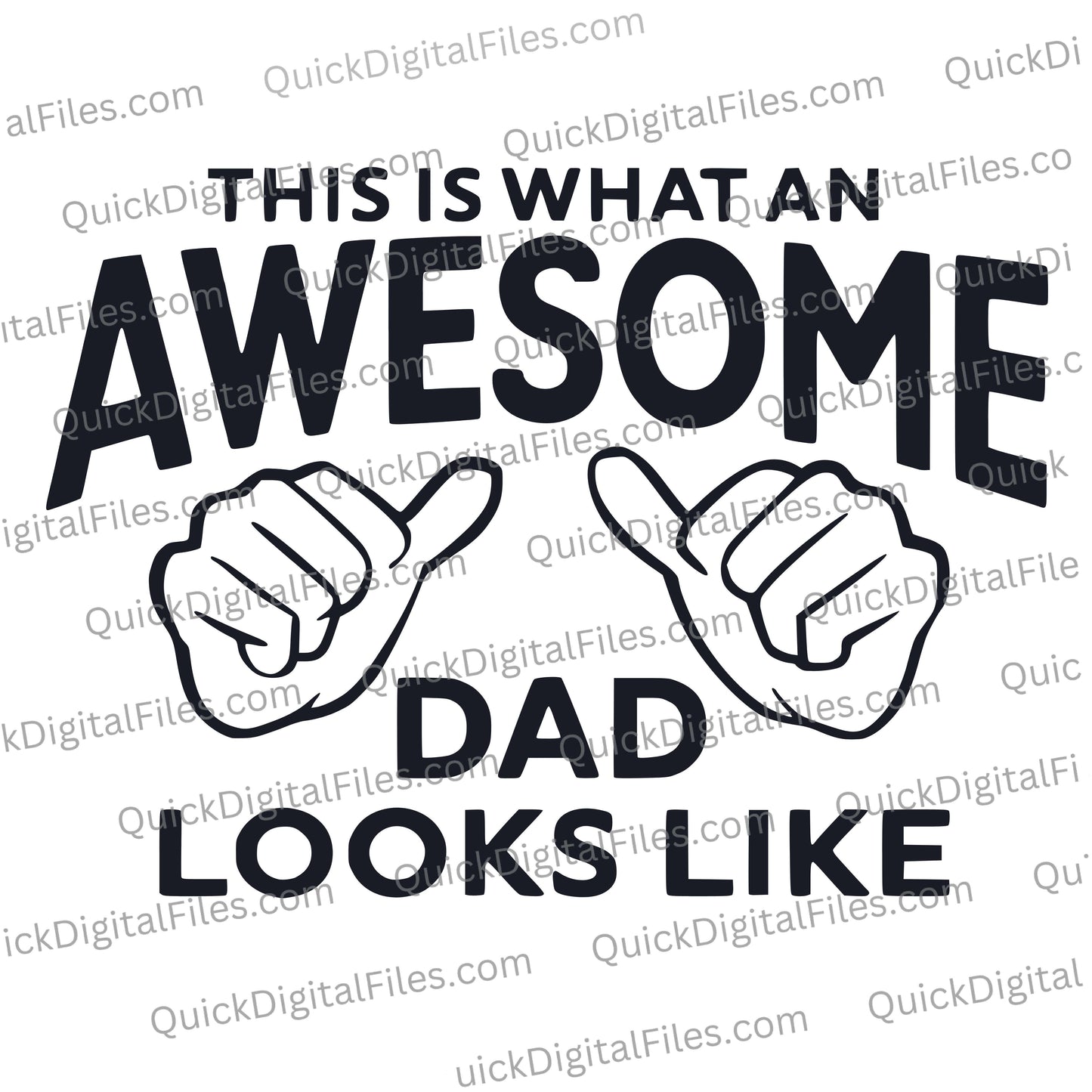 awesome dad svg
