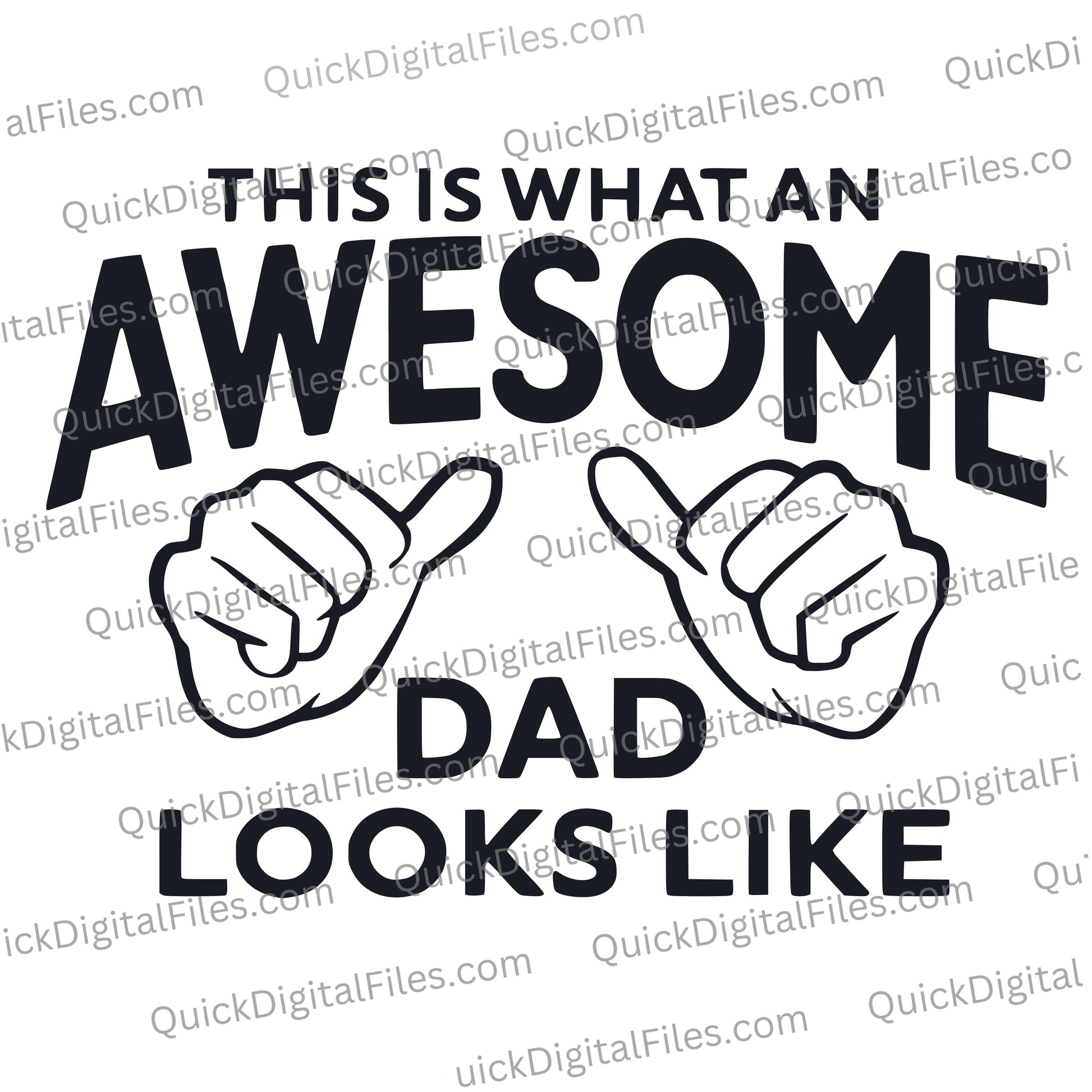 awesome dad svg
