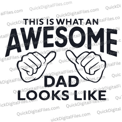 awesome dad svg
