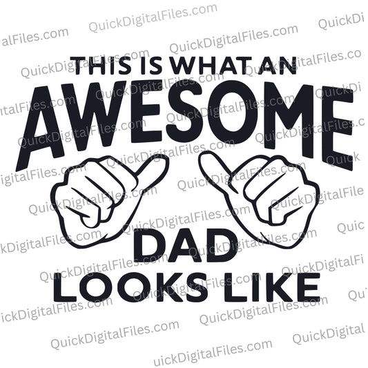 awesome dad svg

