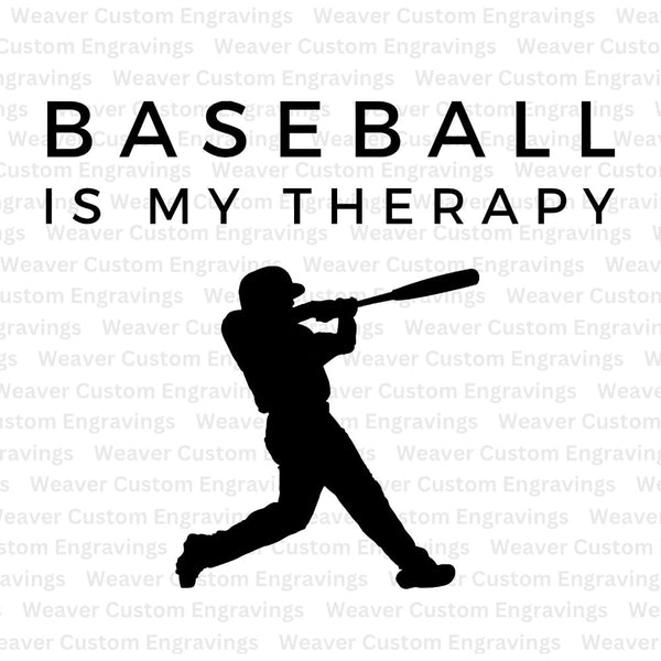 "Baseball Is My Therapy" digital sports design