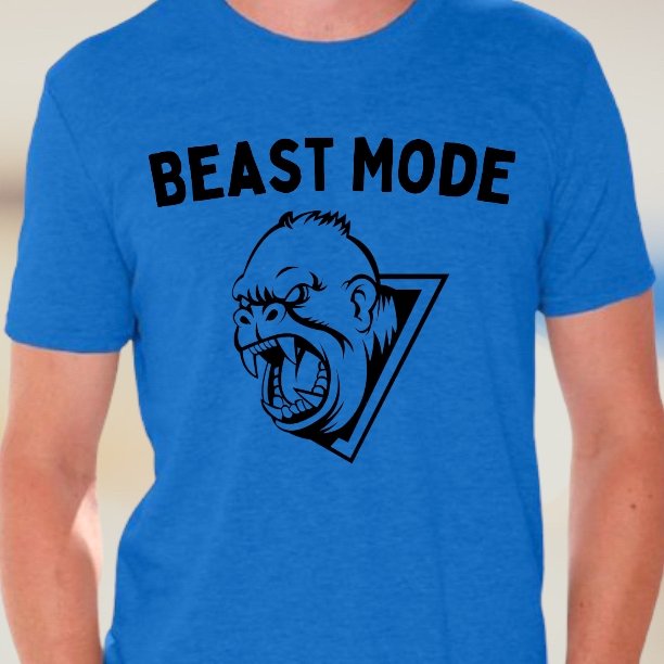 Digital Gorilla Face for Athletic Apparel Design