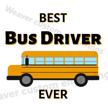 Digital download for bus driver appreciation gifts