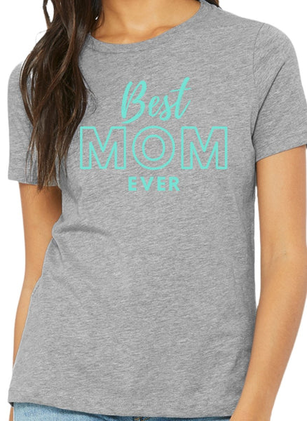 Personalized gift featuring "Best Mom Ever" stylish text.