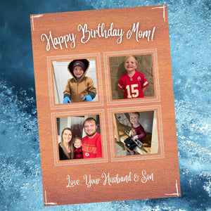 Downloadable birthday card template for mom with customizable text