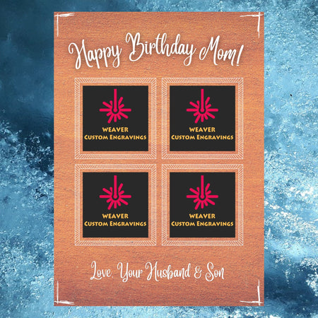 Personalize and print your own birthday card for mom at home