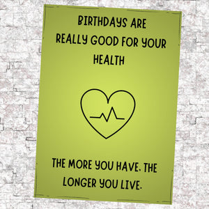 "Editable Birthday Card Template for Health Professionals"