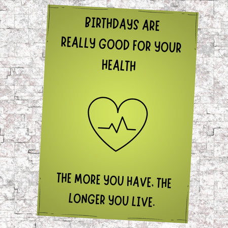 "Editable Birthday Card Template for Health Professionals"