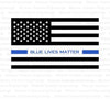 blue lives matter digital graphic clipart file