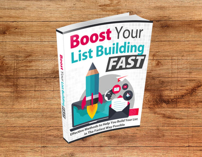 Master squeeze pages with "Boost Your List Building" digital guide.