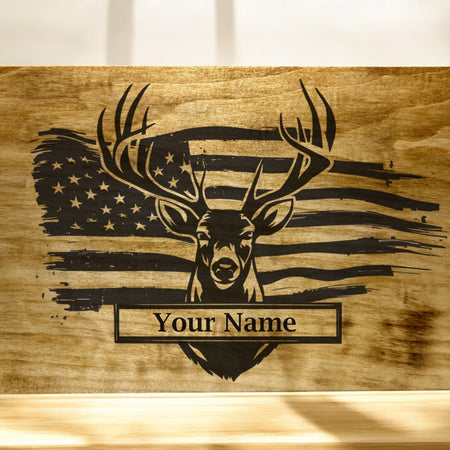 Customizable Deer SVG and PNG for Family Name Plaques