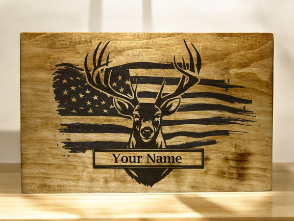 Customizable Deer SVG and PNG for Family Name Plaques