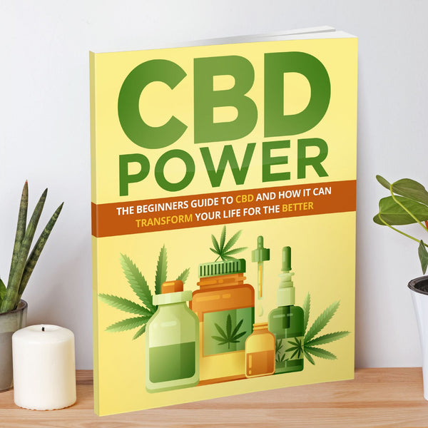 "CBD Power" eBook cover showcasing the comprehensive guide to CBD benefits.