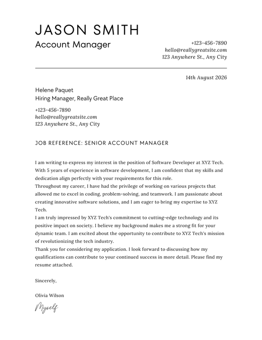 Craft Job-Winning Cover Letters: Editable Professional Template