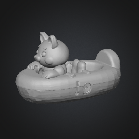 cute kids bath toy 3d model stl