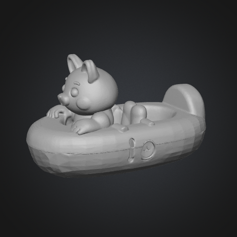cute kids bath toy 3d model stl
