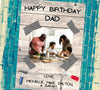 Customizable dad birthday card digital template download